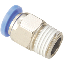 1pc Brass Push to Connect One Touch 8 mm OD x 3/8" NPT Male MettleAir BMTC8-N03 