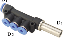 PKJ Plug-in Reducer Triple Branch