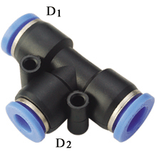 Push in Fittings PEG Union Tee Reducer