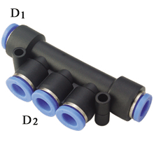 Push in Fittings PKG Union Branch Reducer