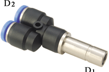 Push in Fittings PWJ Plug-in Y Reducer