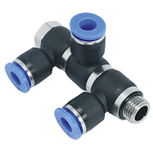 BSPP one touch tube fittings male triple banjo