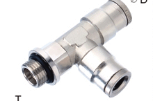 brass Male Swivel Run Tee