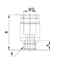 miniature-compact-one-touch-fittings-Hexagon-male-connector